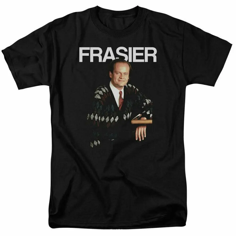 

Cheers Frasier T Shirt Mens Licensed Classic TV Merchandise Frasier Crane Black