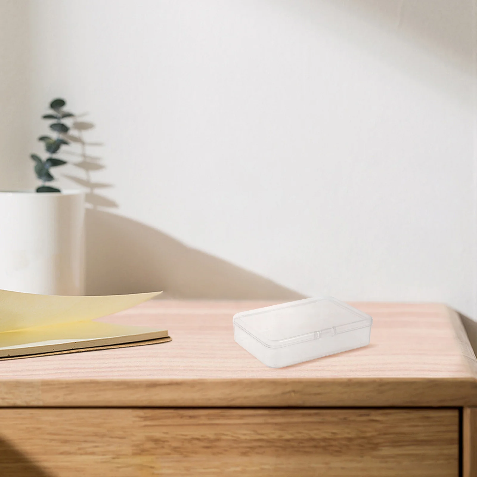 

10Pcs Transparent Square Storage Box Clear Plastic Card Case Organizer for Trading Cards Crafts Jewelry Small Accessories