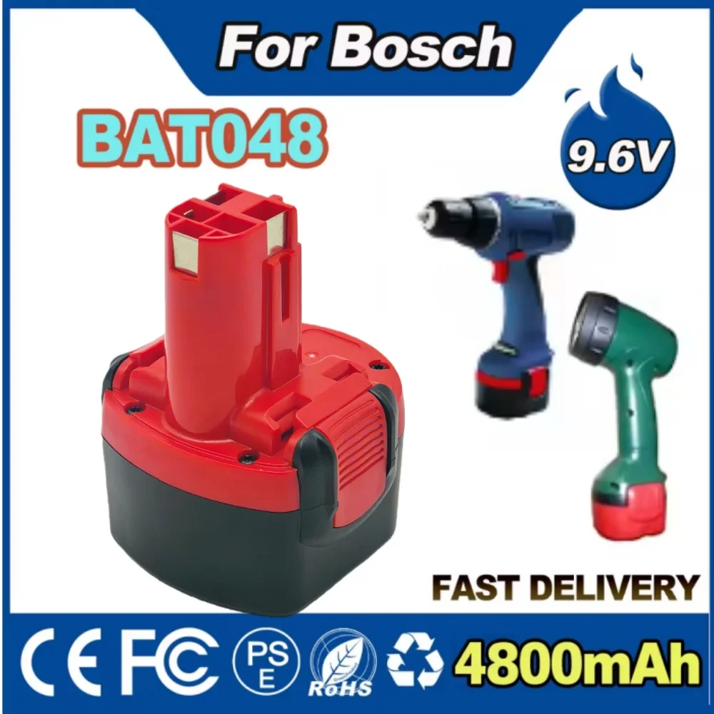 

New for BOSCH BAT038 BAT048 4.8-12.8AH 9.6V Battery BAT040 BAT140 PSR 9.6VE-2, GSR 9.6 V Battery Power Tool