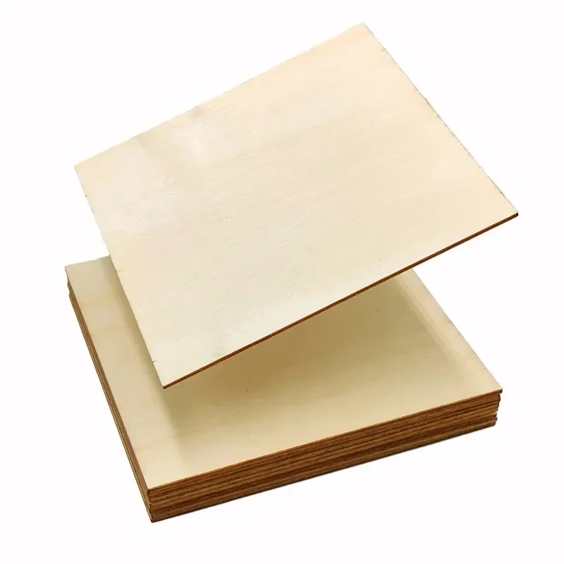 Unfinished Square Wood Pieces Wood Squares for Crafts,Painting, Writing, DIY Supplies, Engraving and Carving, Home Decorations