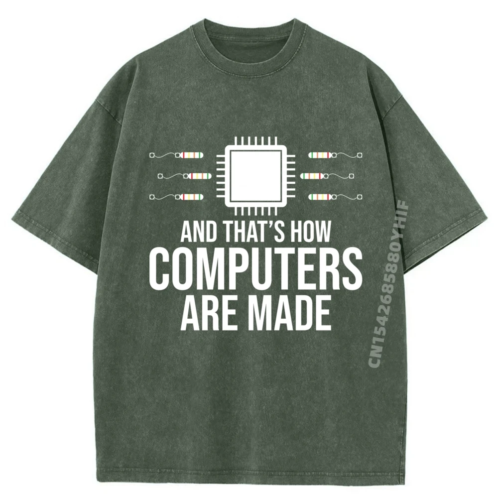 علوم الكمبيوتر وهذا هو كيف يتم صنع أجهزة الكمبيوتر المحمولة القطنية الجرافيك رخيصة المهوس المطبوعة غسلها القمصان للرجال #3