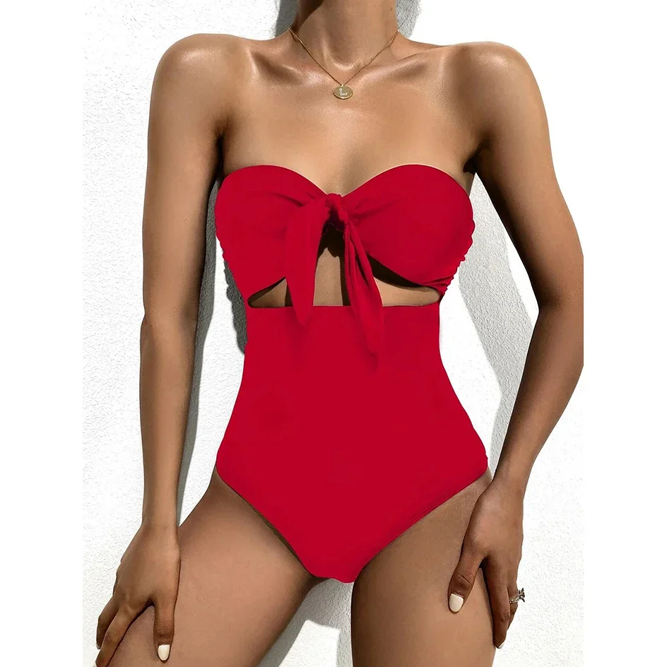 Sexy One Piece Swimsuit Women Swimwear 2022 Snake Print Off Shoulder Bathing Suit Woman Hollow Out Swimming Wear for Monokini
