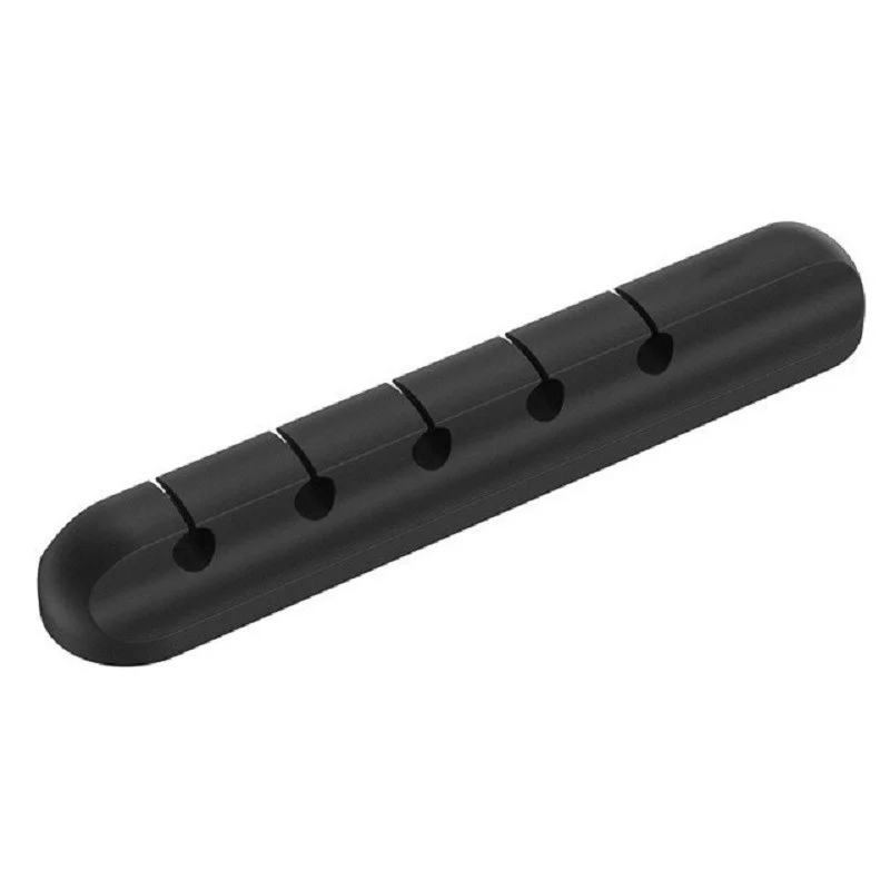 5 Slot Mobile Data Cable Storage Cable Organizer Charging Cable Fixed Desktop Sorting Cable Self Adhesive Snap Hub