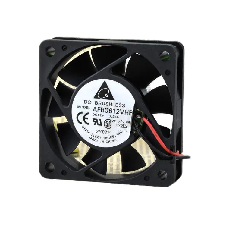 

Delta AFB0612VHB 6015 6CM 12V 0.24A 2-Wire, 3-Wire Ball Cooling Fan