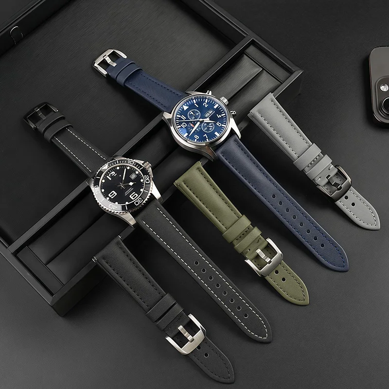 

19mm 20mm 21mm 22mm Sailcloth Straps for Longines IWC Omega blancpain Divers Watches unisex Quick Release Waterproof WatchBand