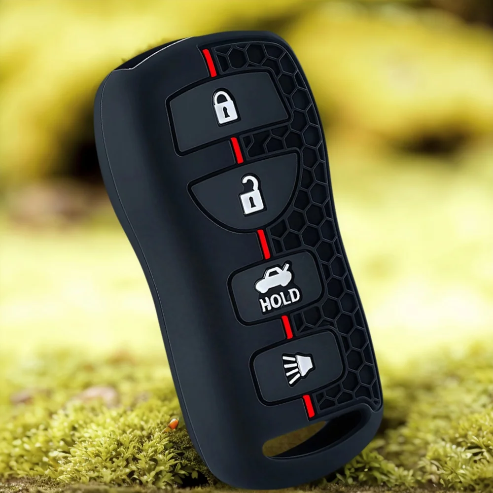 

For Nissan X-trail T30 Frontier Murano Armada Versa Altima Sentra Tiida for Infiniti FX 35 QX56 JA60 Silicone Car Key Case Cover
