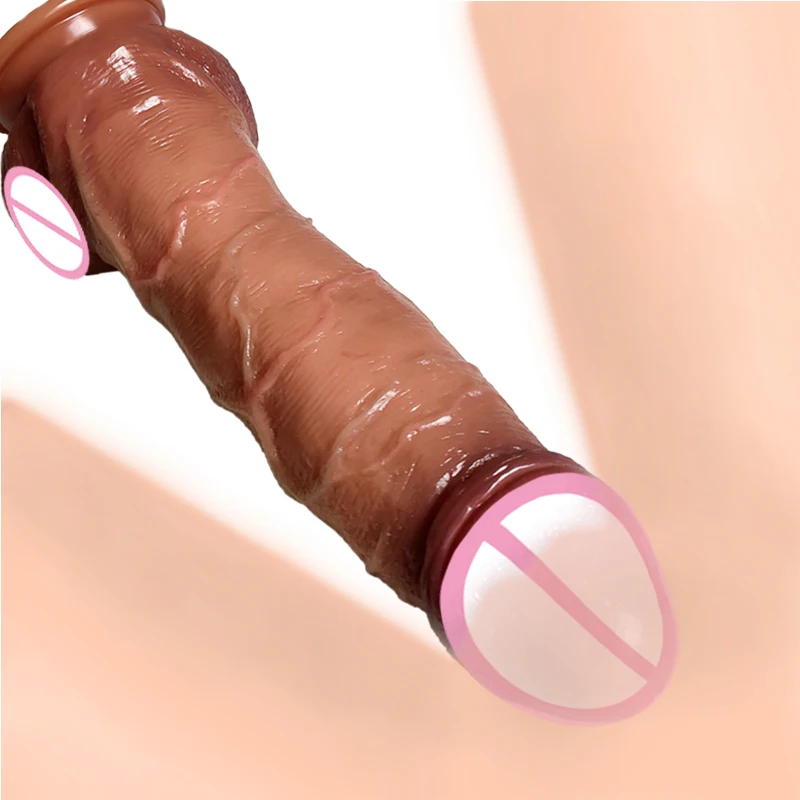 

New Biggest Realistic Dildo Soft Silicone Thick Huge Penis Strapon Suction Cup Anal Sex Toys For Vagina Erotic Women Masturbator