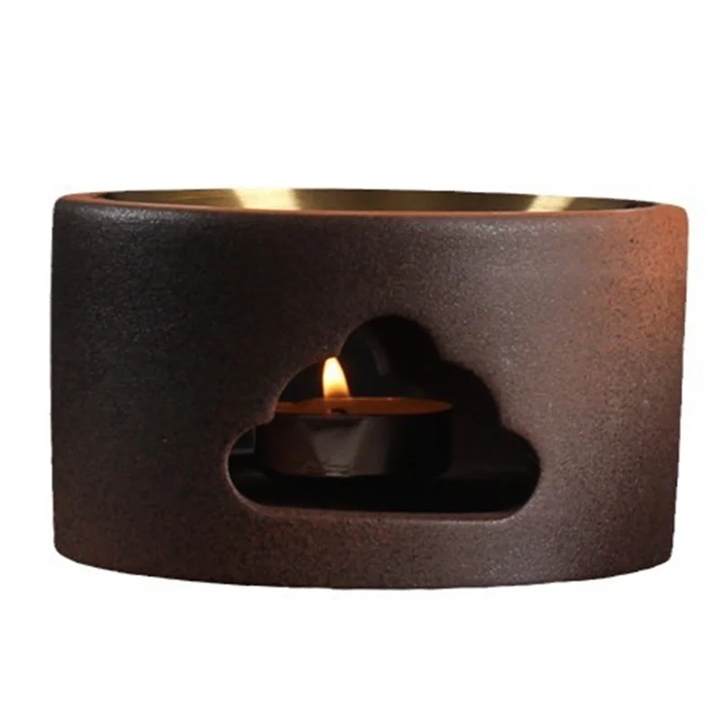 KYCOR-Candle Base Heating Essential Oil Incense Burner Household Club Aromatherapy Lamp Coffee Powder Sandalwood