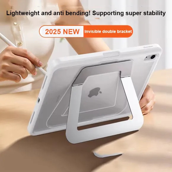 

Чехол со слотом для ручки для iPad Air 11 2025 Air 7 A16 11-го поколения 2025 Air 6 5 4 Pro 11 2024 5th 10.2 10th 10.9 Mini 7 6 Чехол с защитой от изгиба