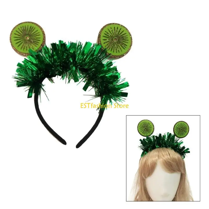 

Y5GC обруч для волос с гавайскими фруктами для бассейна, вечерние, повязка на голову в тропическом стиле, обруч для праздника,