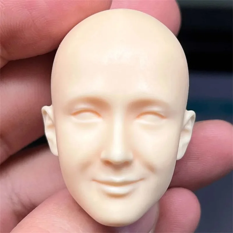 

1/6 Male Soldier YiBo Wang Unpainted Head Carving Model High Quality Fit 12'' Action Figure Body In Stock