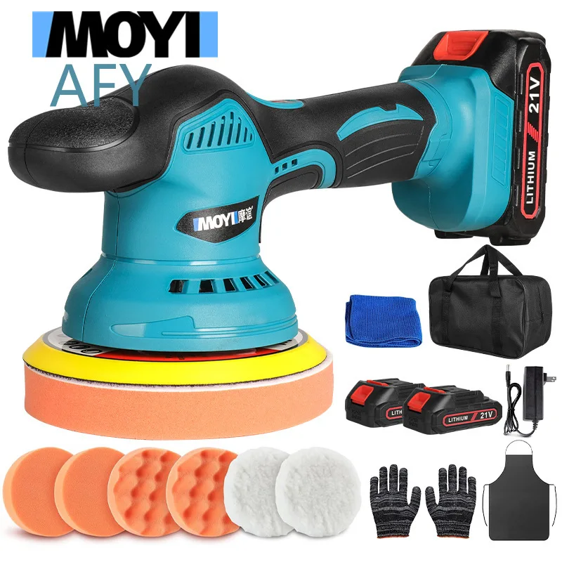 Lithium Battery Polisher 6 Inch for Car Polishing Waxing Sealing Ceramic Coating Cleaning Buffing Machine Cordless