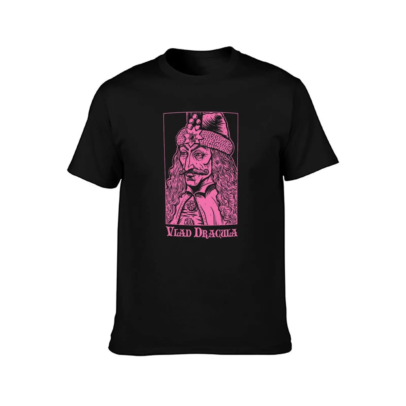 VLAD THE IMPALER DRACULA VAMPIRE NOSFERATU TRANSYLVANIA T-Shirt Simple Solid Color Crew Neck Tee T-Shirt