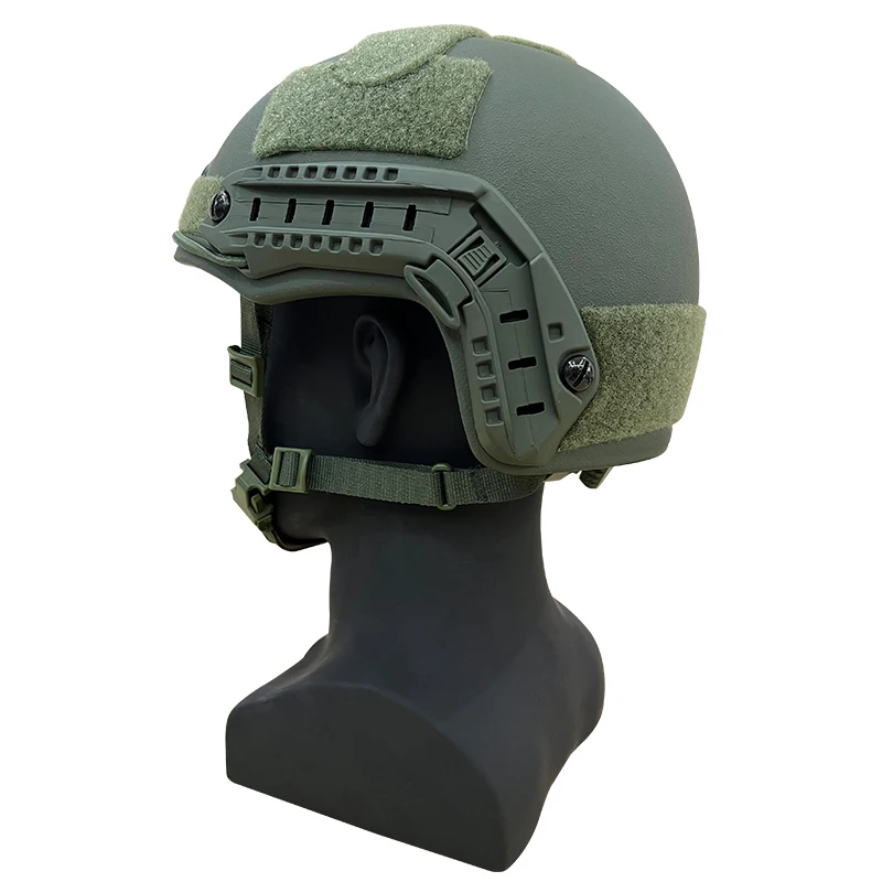 High Cut Trajectory Helmet FAST PE NIJ IIIA XP Cut Ballistic Helmet Wendy\'s Lined Black UHMW-PE Tactical Bulletproof Helmet