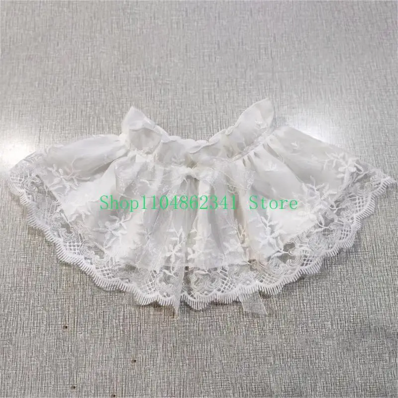 5ASD Girls Sheer Ruffled воротничка отличная эстетика Викторианская