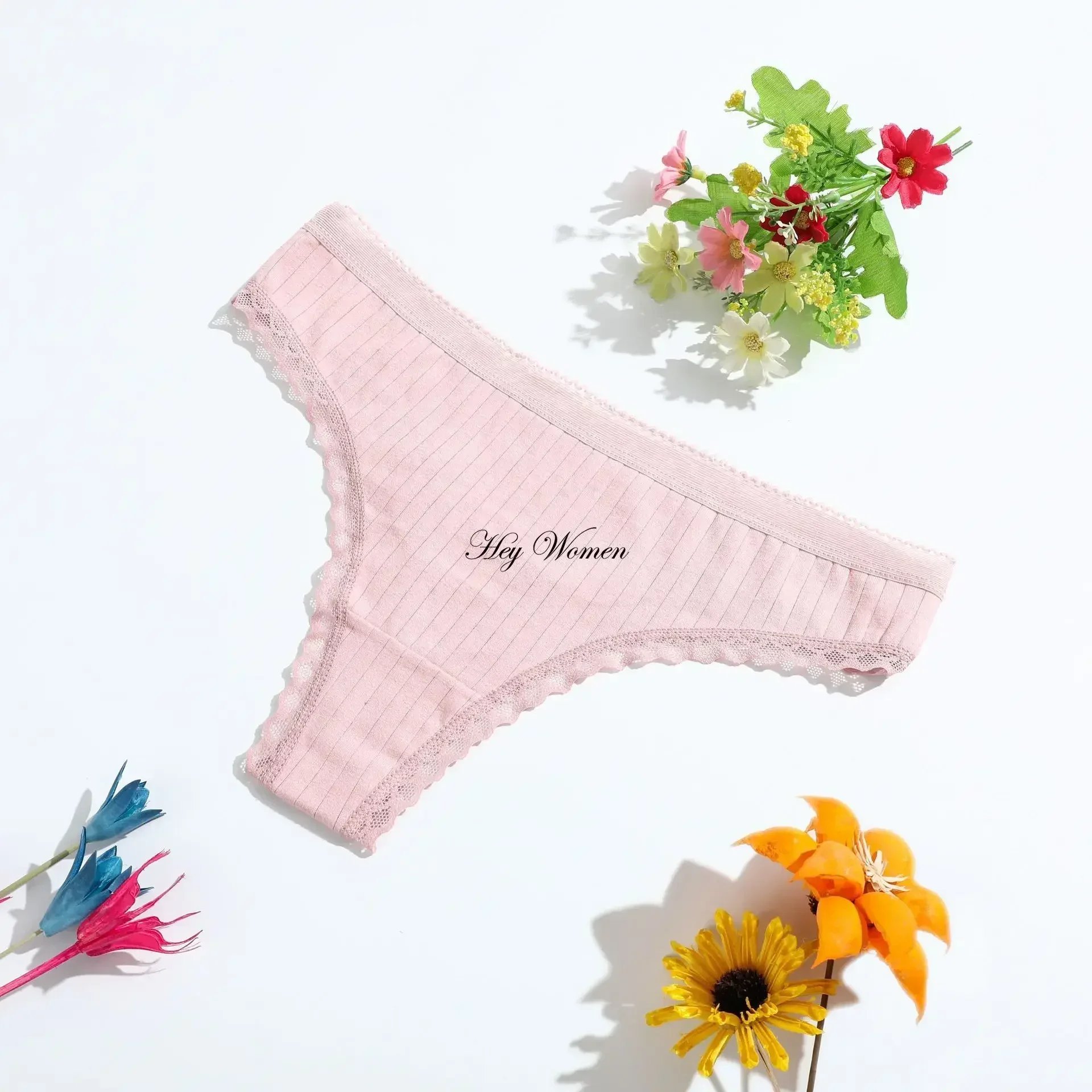 Lace Panties for Women T-pants Low Waist Cotton Crotch Underwear Sexy Ladies Briefs Breathable G-string Intimates Lingerie