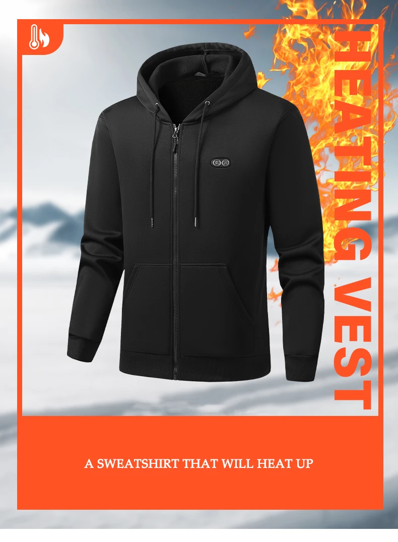 Hoodie Jacket That Will Heat Up Windproof 17 Zones Heated Hoodies Jackets Male Hoodie Winter Warm (Not Included The Power Bank) 7 Se64d018118f54746a8905b40cc71cd8a6