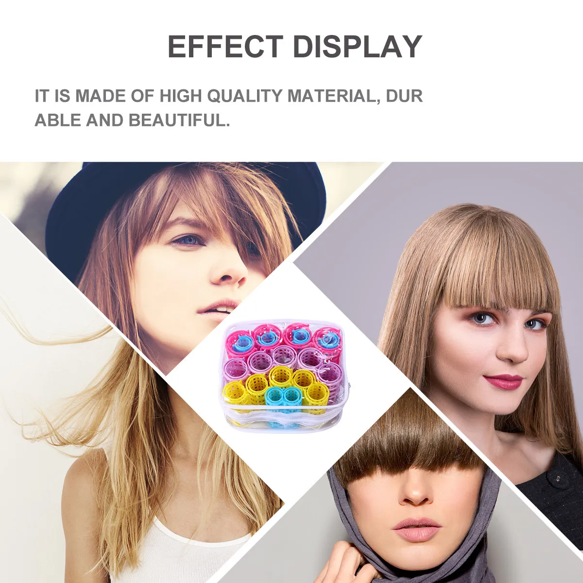 

20 шт. пластиковых бигуди разных цветов для создания волнистых и кудрявых причесок, для всех типов волос