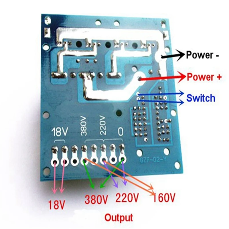 Módulo do conversor do carro do poder do transformador da placa do impulso do inversor, C.C. 12V à C.A. 220V 380V 500W