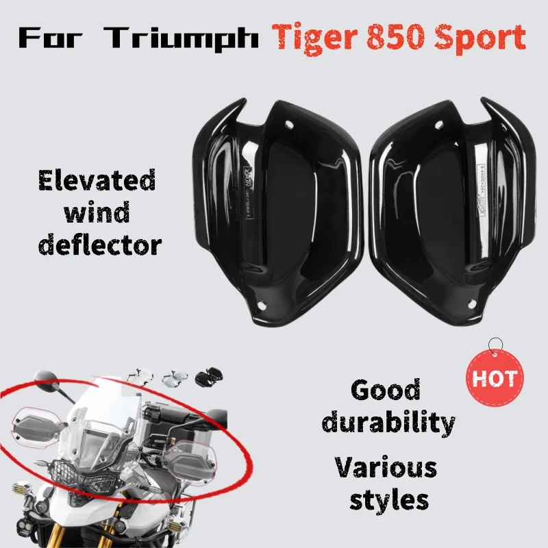 

For Triumph Tiger 850 Sport modified motorcycle with raised windshield, chest protector and mudguard