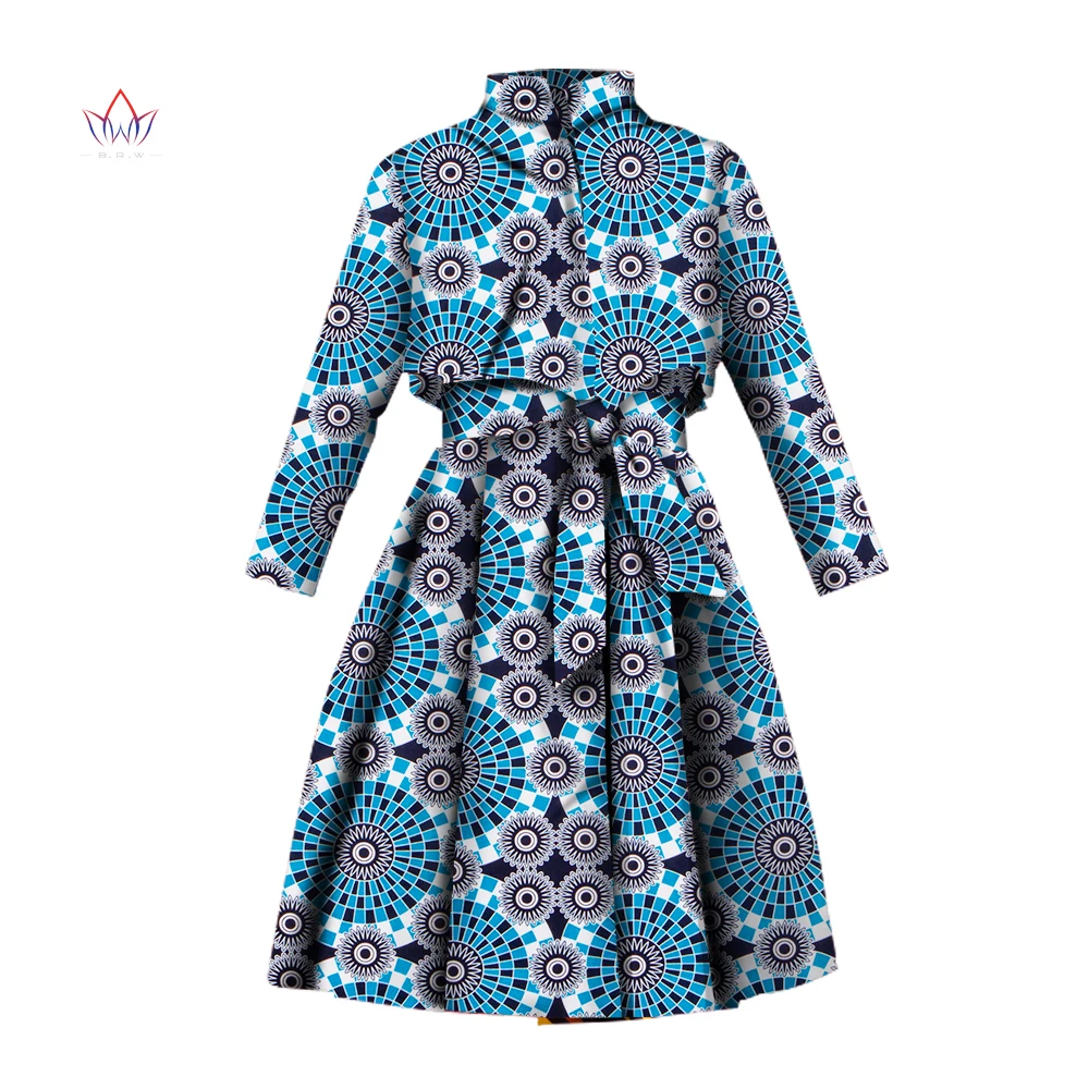 BintaRealWax African Trench Coat for Women Plus Size African Clothing Africa Print Outfits Dashiki Office Outwear WY1165