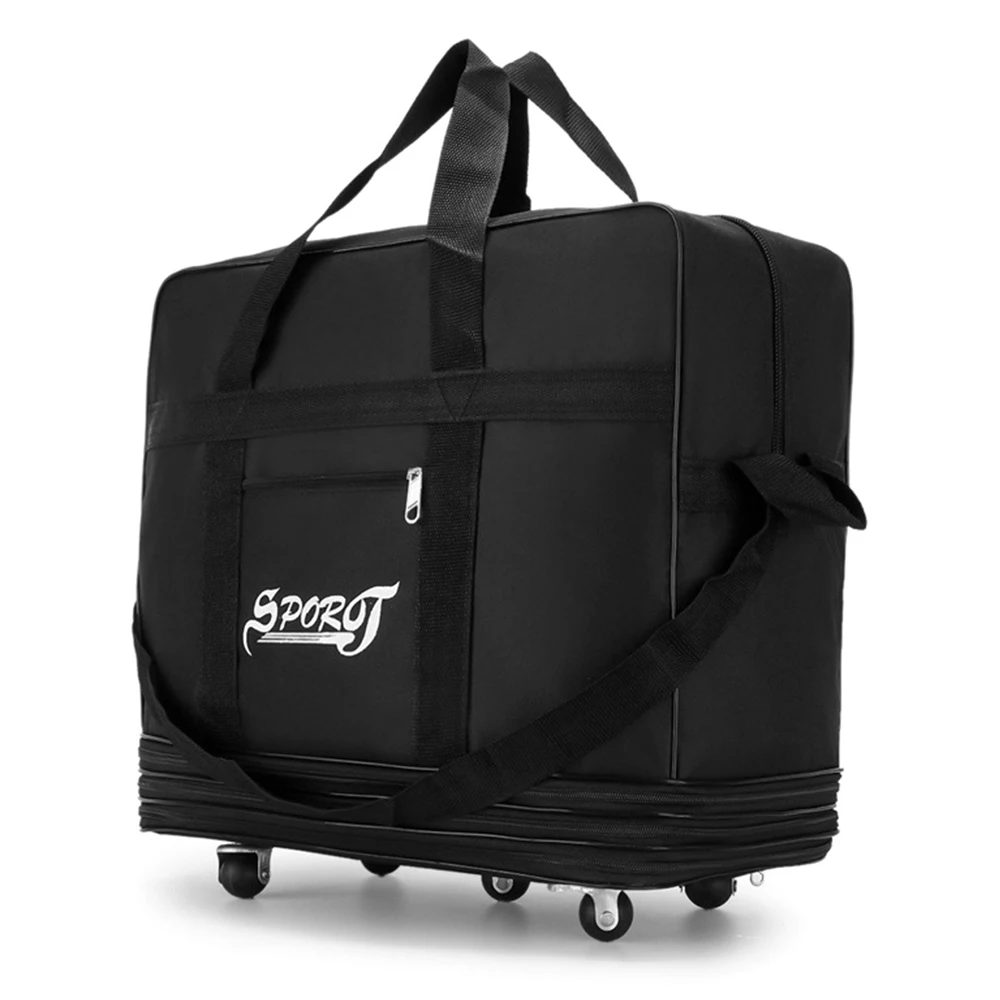 Expandable Foldable Suitcase Collapsible Rolling Travel Luggage Bag for Men Women