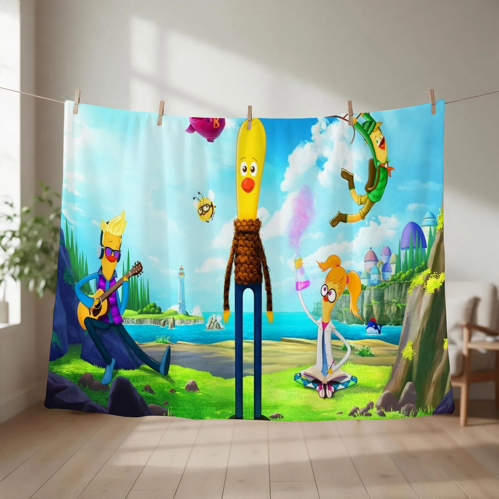Archibald's Next Big Thing Gift For Fans archibald's next big thing characters Throw Blanket Warm Bed Thins Thermal Blankets