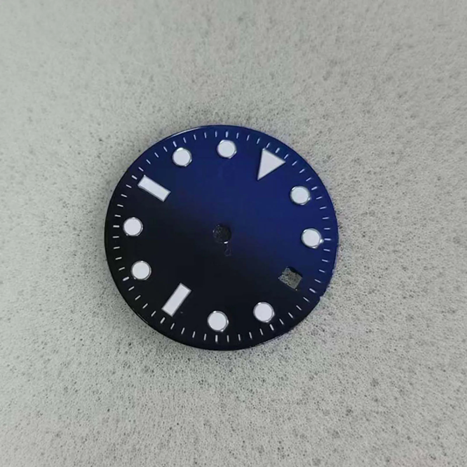 

1pc 29MM Black Blue Watch Dial with Date Window Blue Luminous for Japan 8213/ 8215 Movement Watch Parts