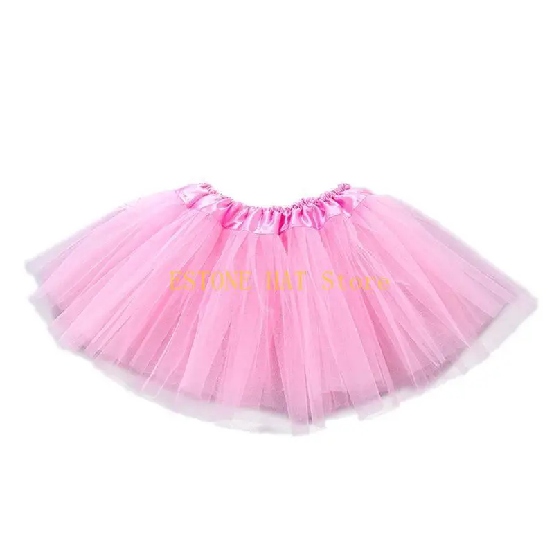 

49MF Women Tutu Skirt Layered Organza Lace Mini Skirts High Waist Ballet Tulle Skirt