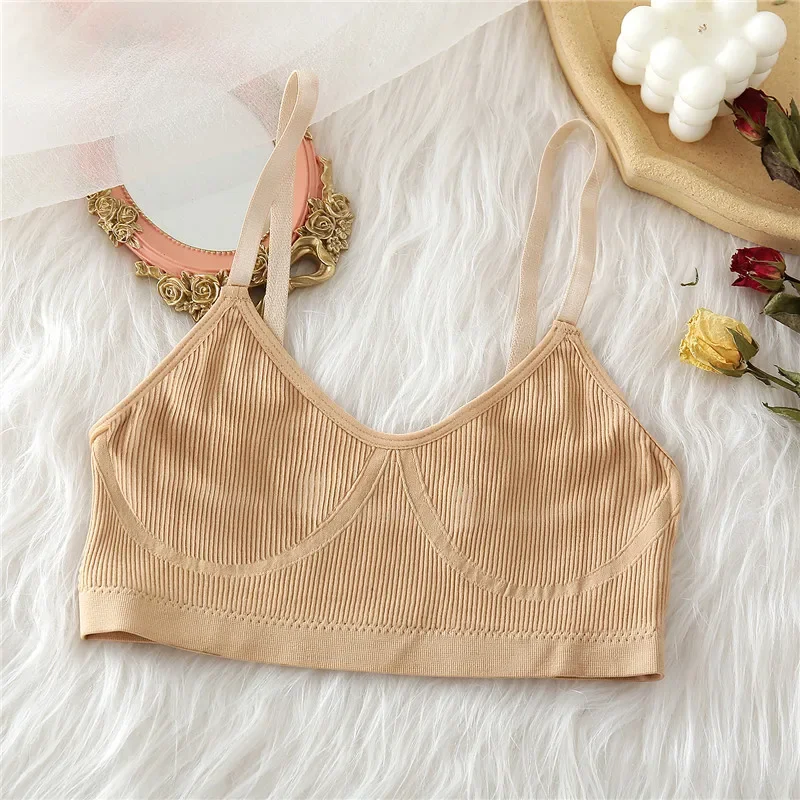 Women Push Up Bralette Fitness Seamless Women Tank Seamless Underwear Female Crop Tops Wire Free Brassiere Sleeveless Camisole