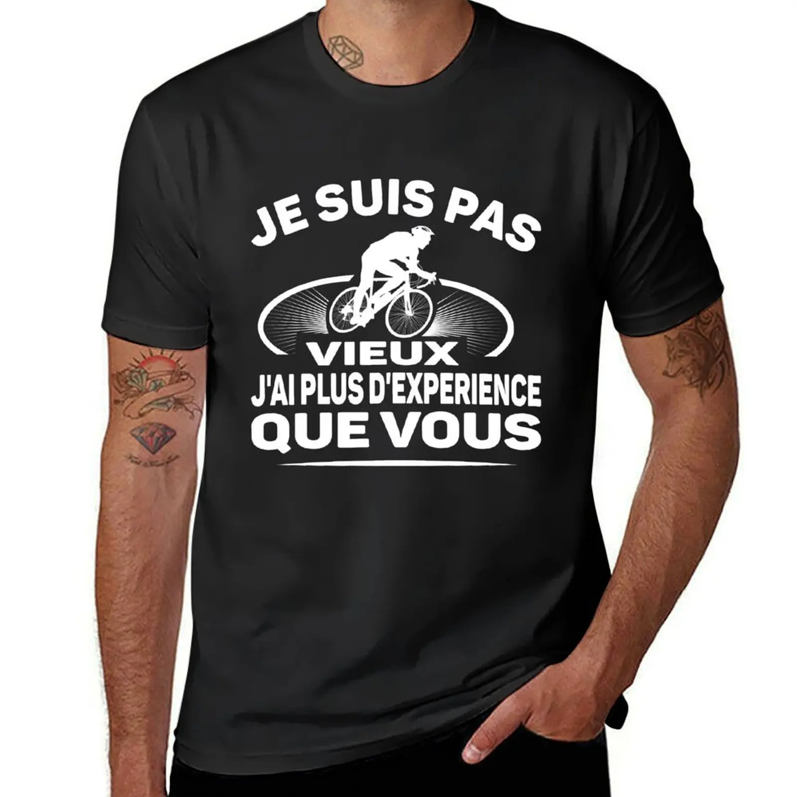 

old bicycle cyclist T-Shirt summer tops kawaii clothes Personalized t-shirt oversized mens t shirts