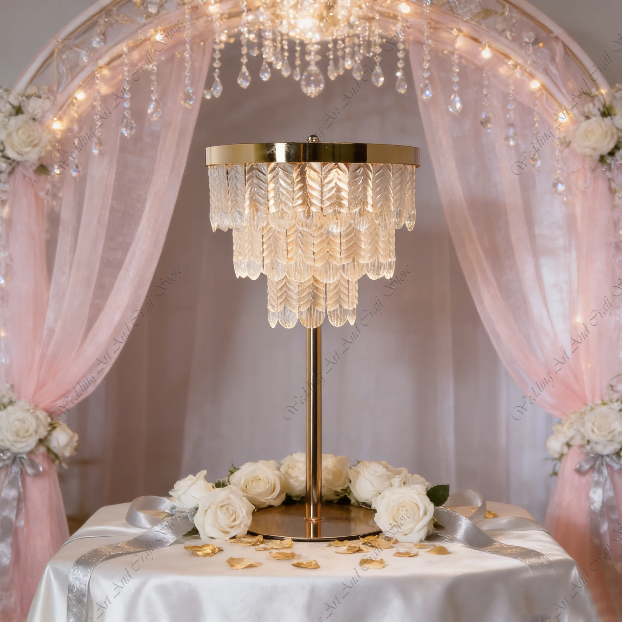 

10pcs f30 54-100cm Candlelight LED Acrylic Table Centerpiece Wedding Aisle Lights Backdrop Stand for Wedding Events ivy590