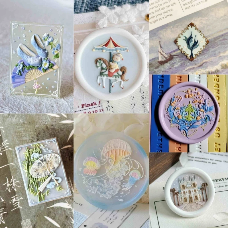 Novo selo de laca de fogo bonito ursinho em forma de coração alívio de arco, cabeça de cobre, selo de convite, carimbo de água-viva grande, cabeça de cobre