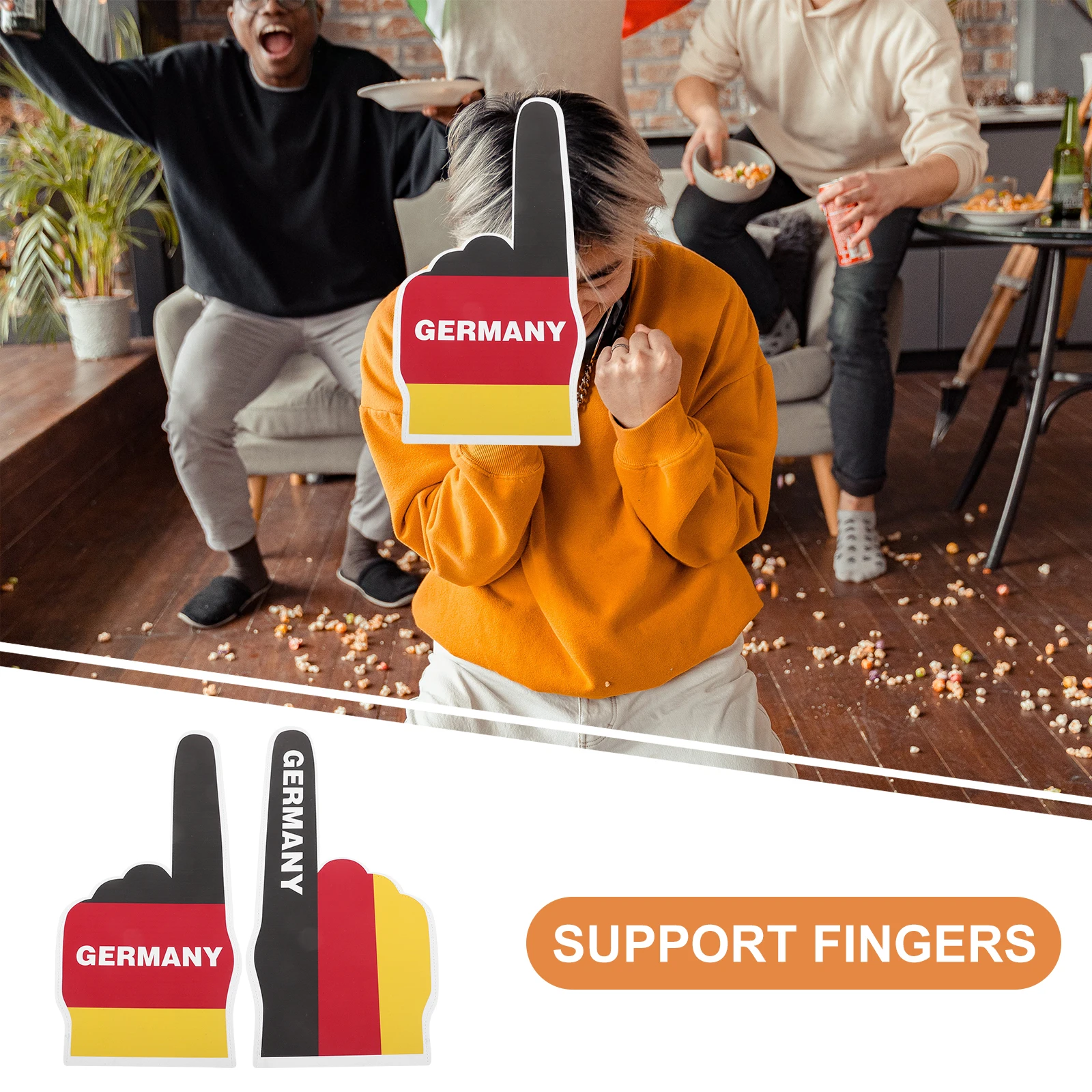 

Cheering Foam Gloves Decorative Finger Prop Cheerleading Accessories Competition Fingers Football Accessory Eva Props