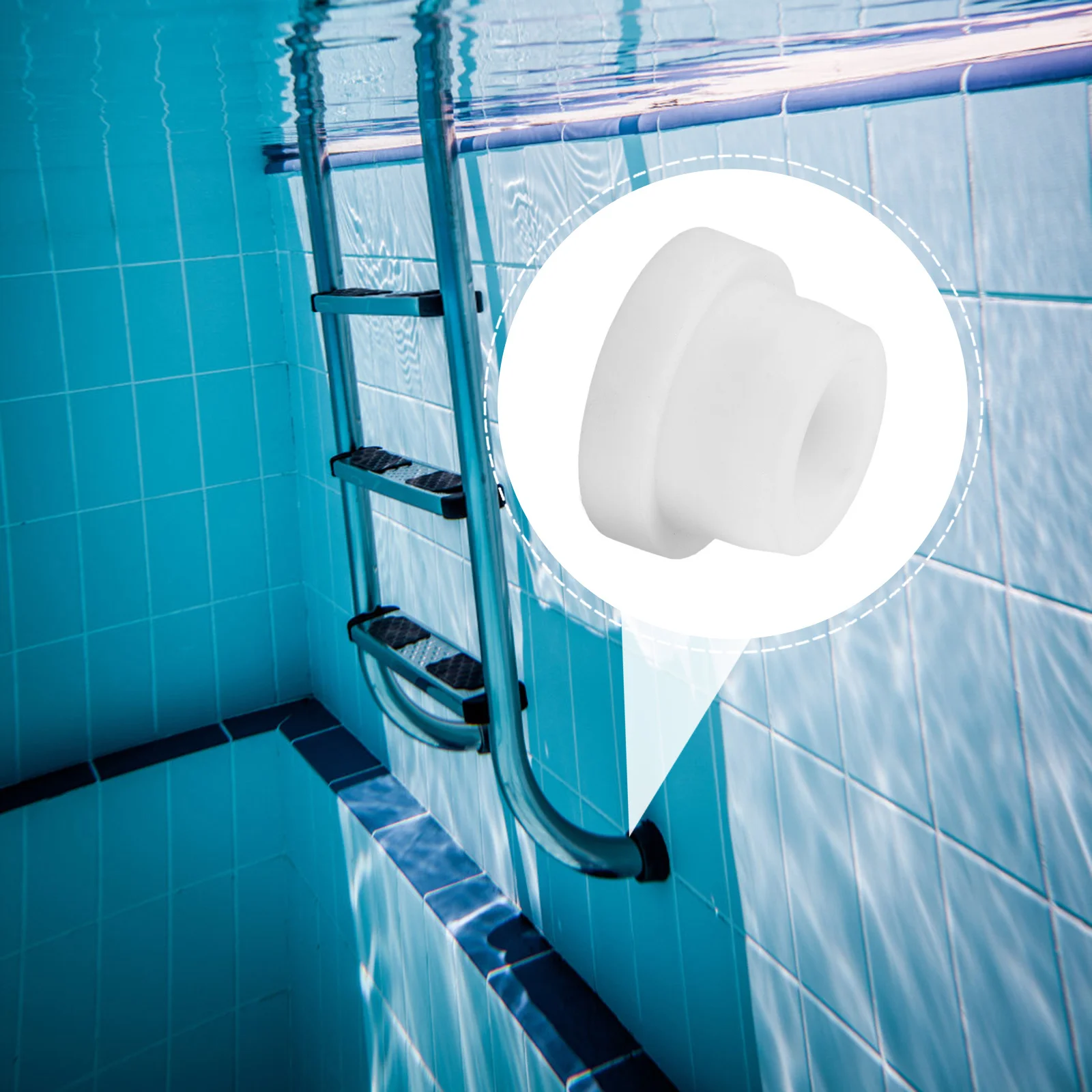 2 قطعة مصدات سلم لحمامات السباحة الداخلية قبعات مطاطية حماية أنابيب حمام سباحة الدرج الوفير بركة سلم حماة سبا المياه