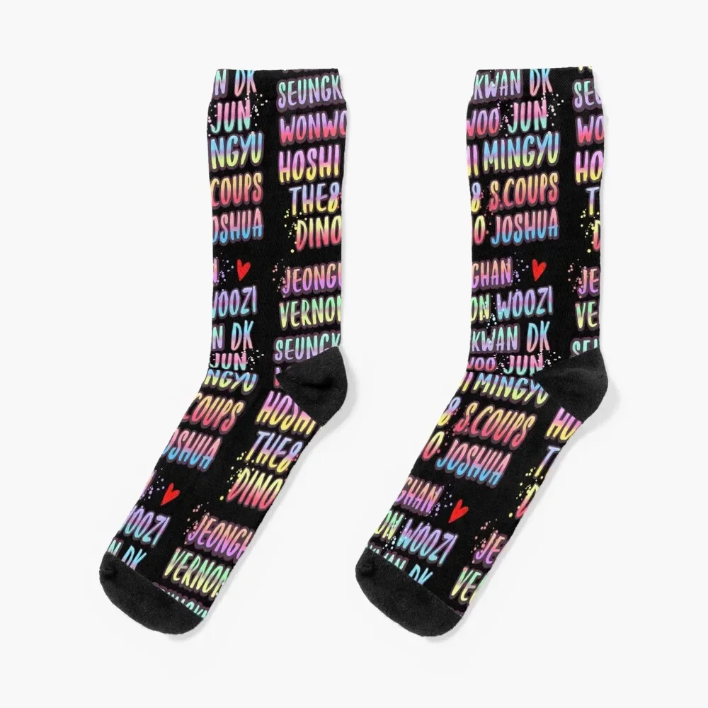 

saventeen kpop name Socks sports stockings Antiskid soccer Run Socks Male Women's