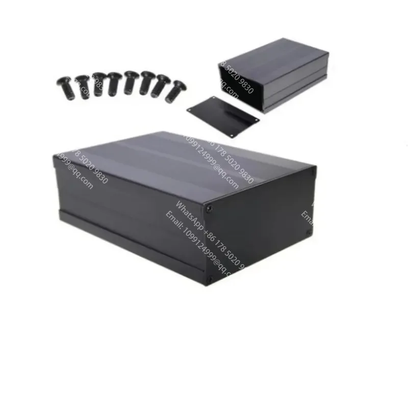 caixa-de-aluminio-preta-para-projeto-eletronico-caixa-protetora-para-instrumentos-diy-150x105x55mm