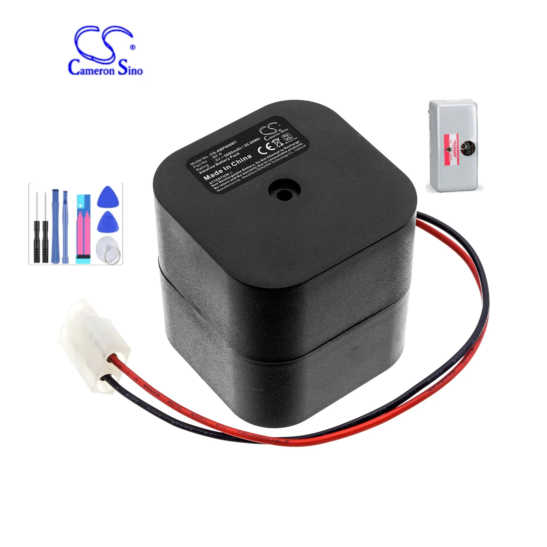 

Аварийное освещение, батарея для блокировки сигнализации, Φ LL1 PG10 11A, емкость 5000mAh/30.00Wh, цвет черный, тип щелочной 6,00 V