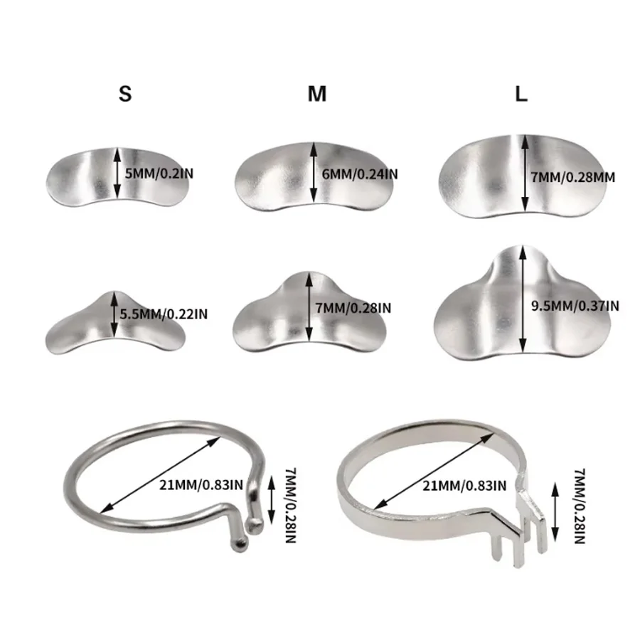 2BOX Sektionale Matrix-Metallbänder, konturiertes Matrizensystem, Zahnmedizin, Harz-Klemm- und Trennring