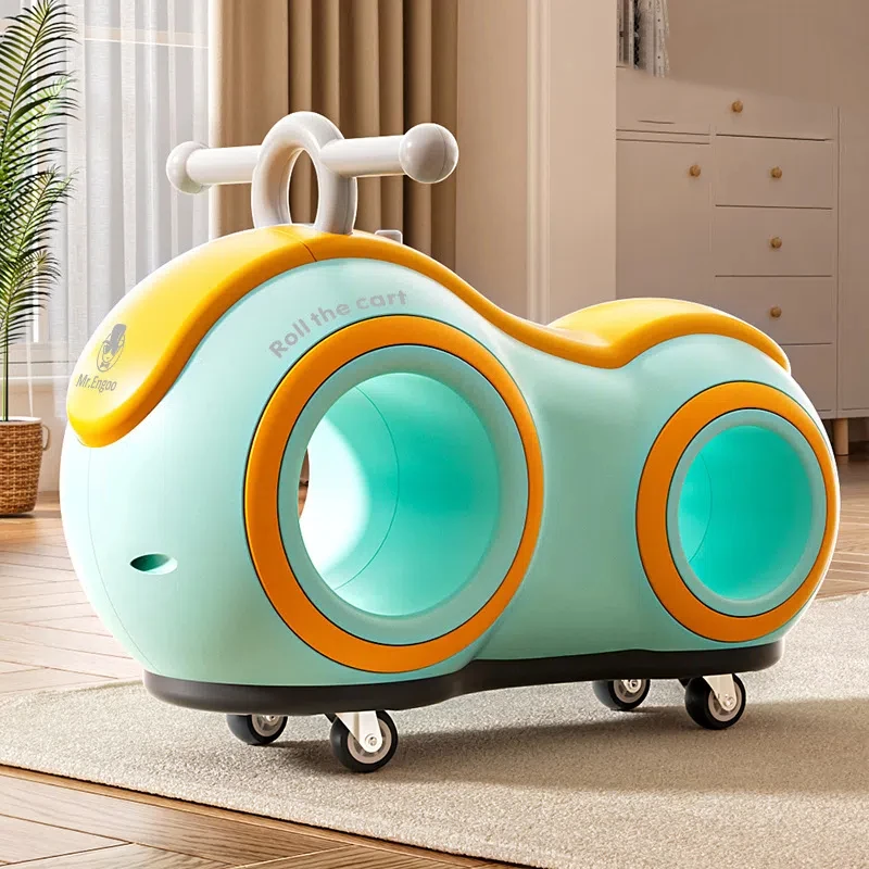 New Children's Peanut Bike Sliding Style 1-3 Year Old Baby Bicycle Stepless Roller Bike Children's Bike Sliding Bicycle Toys