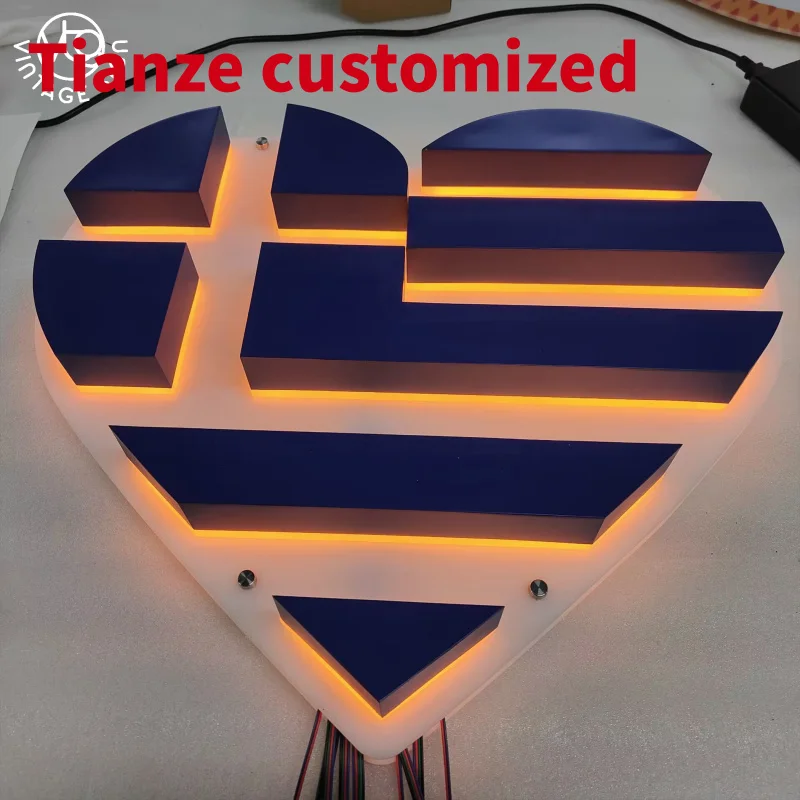 

(customized)3D Shop Metal Signs Rgb Letter Sign Backlit Outdoor Poster Advertising Display With High Quality