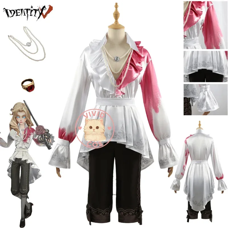 لعبة الهوية الخامس جوزيف ديسولنييهز تأثيري لعب الأدوار زي موضة أنيمي معطف السراويل مجموعة كاملة موحدة للرجال الكبار كوميك كون