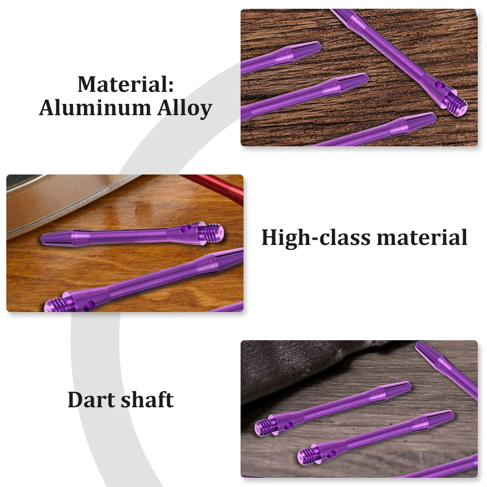 

12Pcs Aluminum Alloy Dart Shafts Lightweight Durable Portable Sturdy Threaded Shafts Accessories for Office Outdoor Games