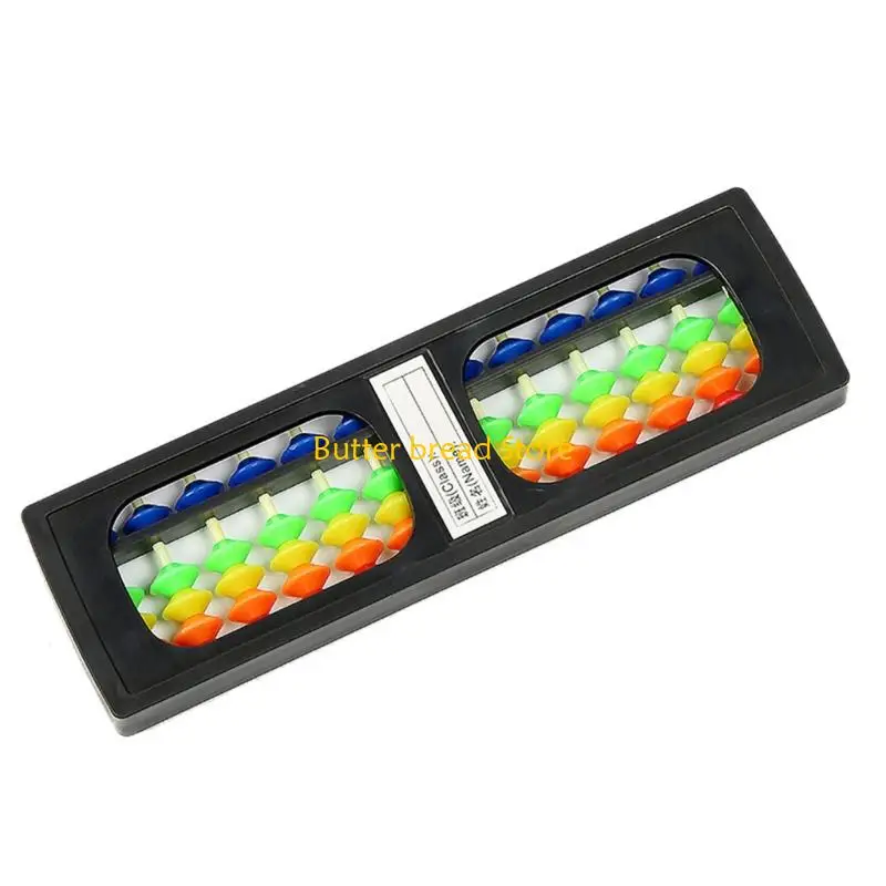 W89C 13 Row Rainbow Abacus For Kids Math Practice Durability ABS Beads Counting Tool