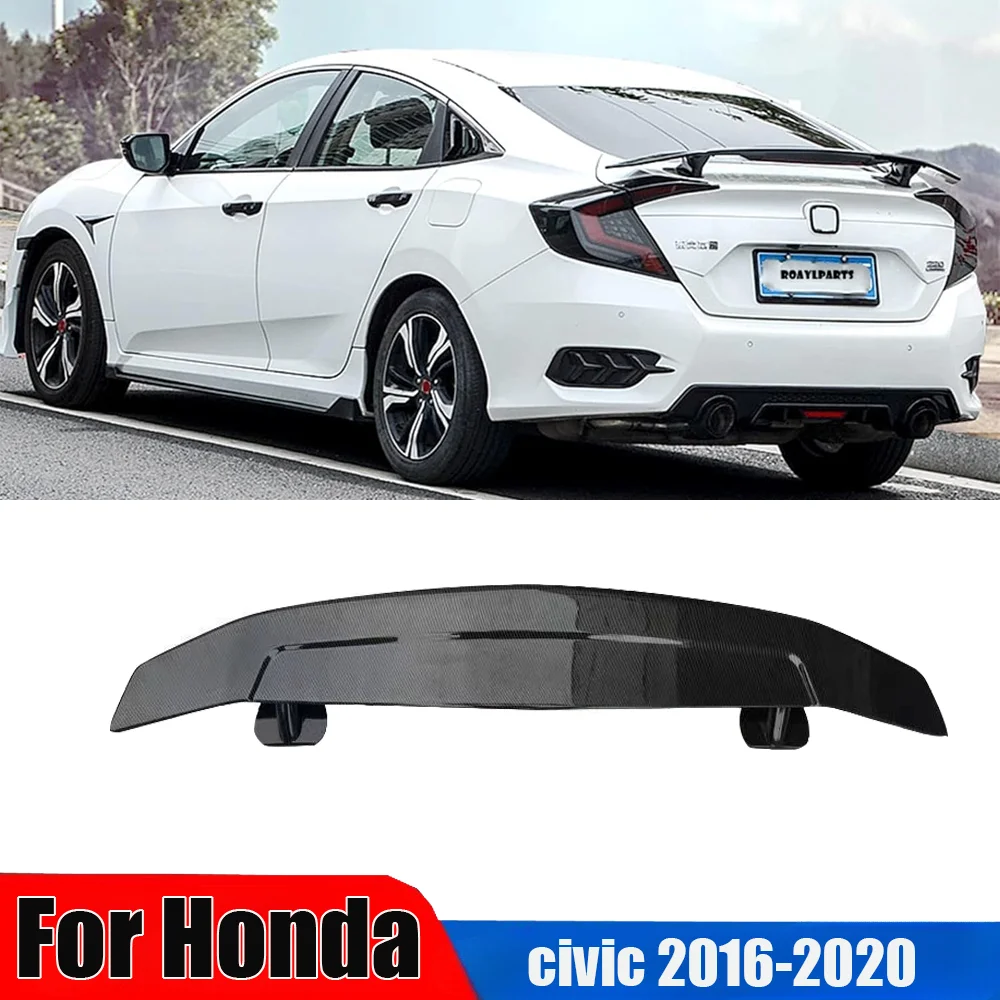 

For Honda civic 2016-2020 Rear Trunk Spoiler GT JDM Style Wing Spoiler Universal Car Racing Spoiler Lightweight Tail Wing Trim