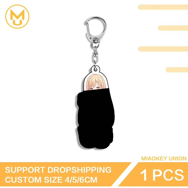 Hot Marin Kitagawa Keychain Stylish Creative Stainless Steel Chain Key Holder Handbags Ornament Gift Accessories for Couples