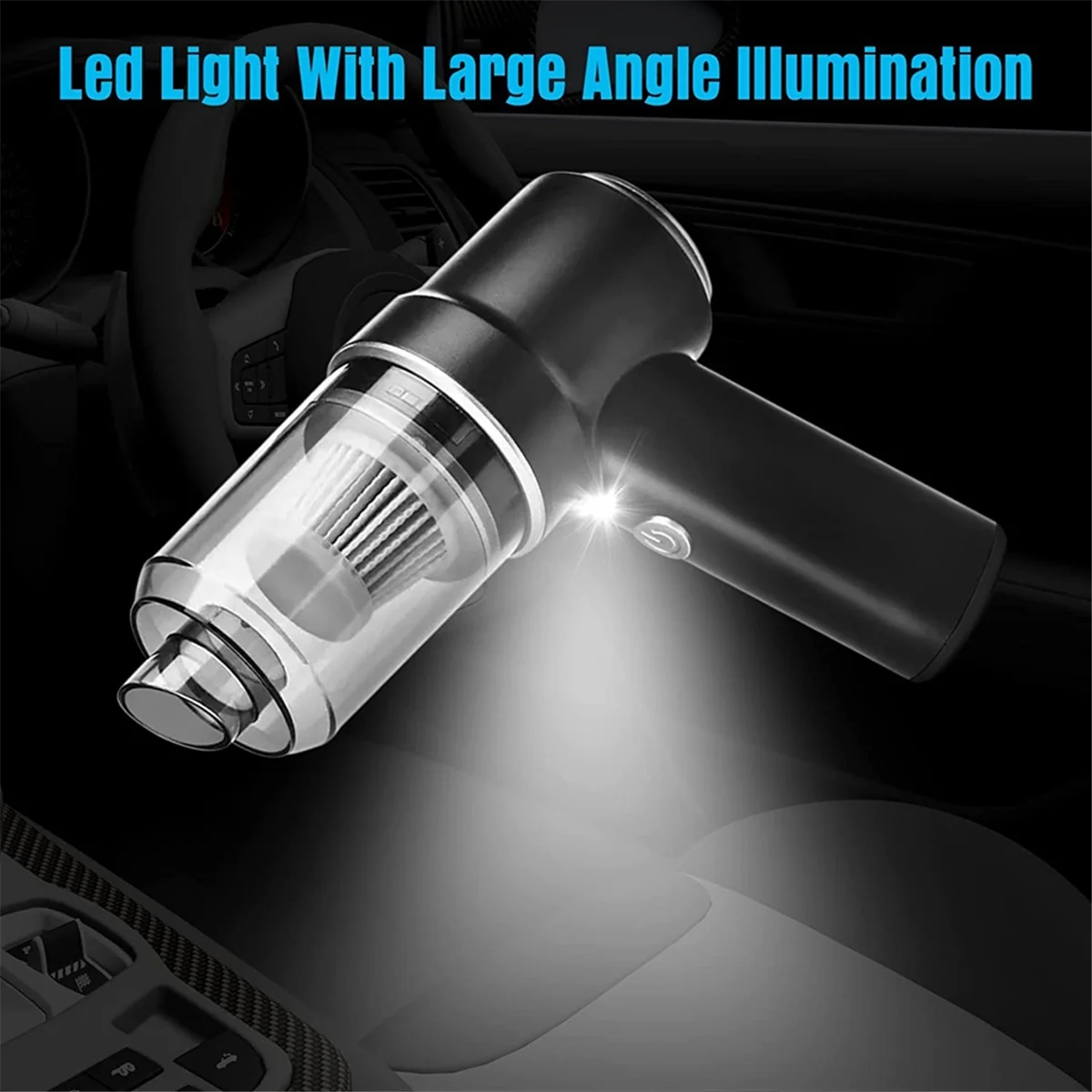 Aspirateur de voiture A74G-Handheld 120w aspiration injuste petit aspirateur de voiture aspirateur à main mini poussière