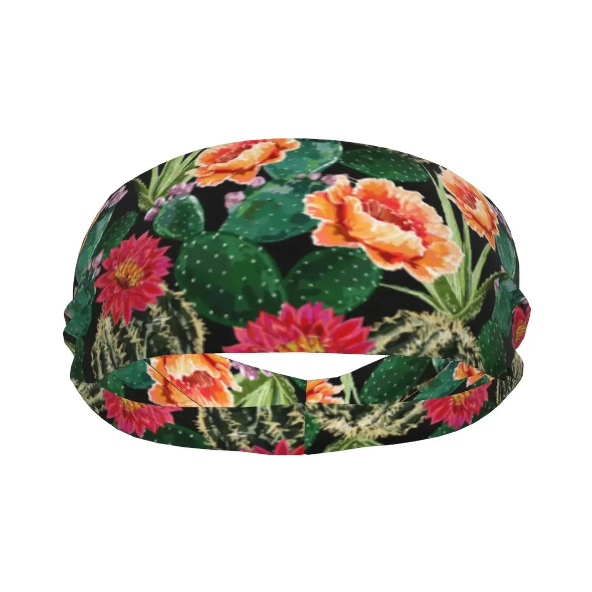 Headband Cactus Red Flowers Headwrap Hairband for Tennis Gym Fitness Headwear Hair Accessories