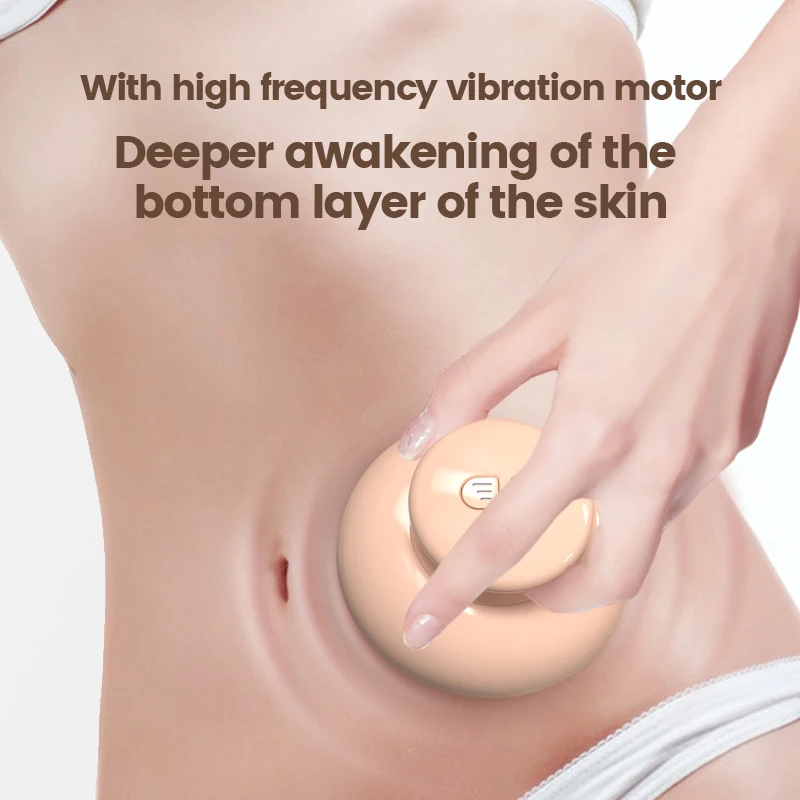 Home Use Fat Burning Device Three  Colors EMS Microcurrent Vibration Thermal Body Slimming Massager