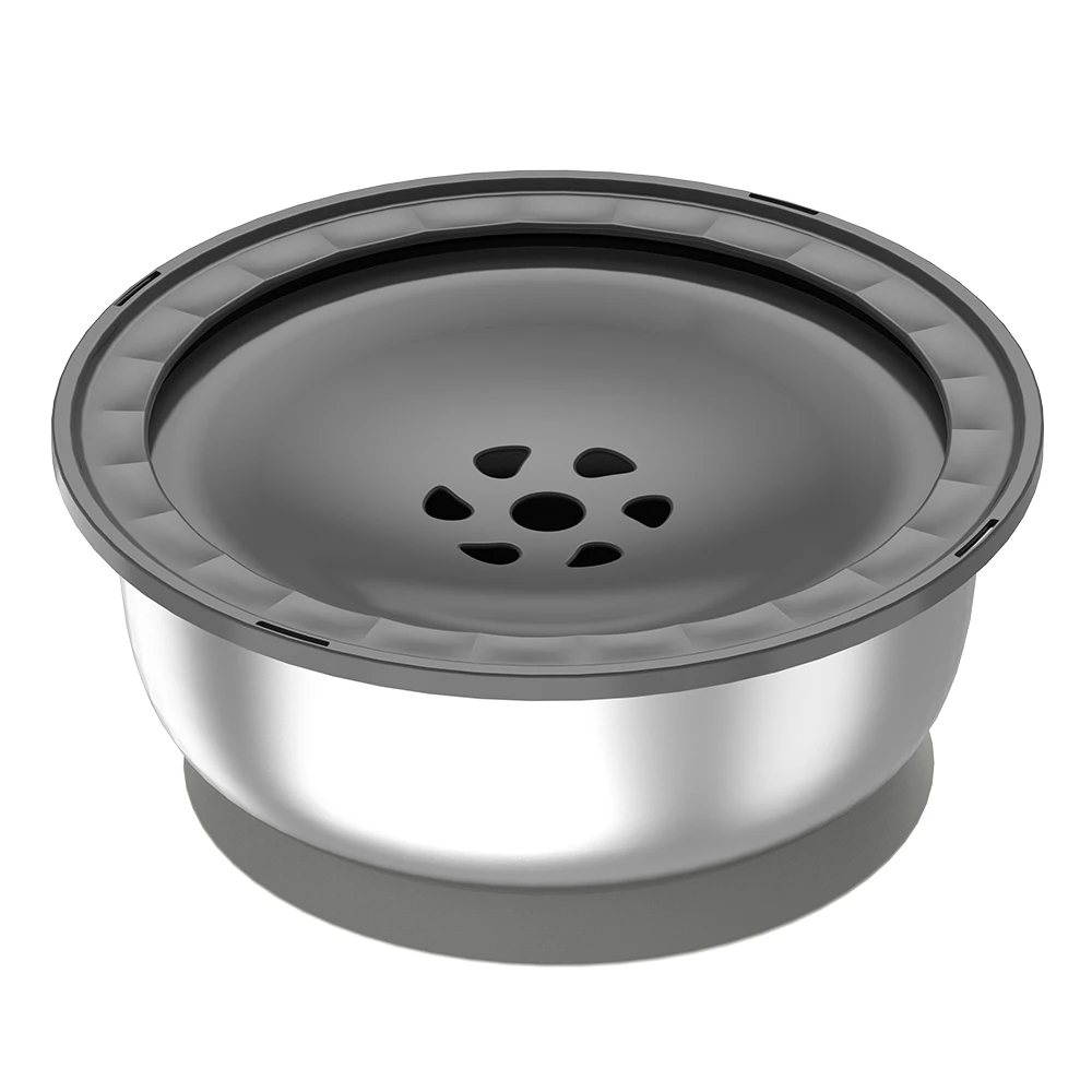 Bol flottant pour animaux de compagnie, 3,6 l, prévention du débordement, Base en Silicone en acier inoxydable 304 avec ventouse, fournitures de forte stabilité pour chien et chat